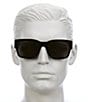 Color:Black - Image 2 - Men's SL 617 New Wave 53mm Square Sunglasses