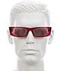 Color:Pink - Image 3 - Unisex SL003 52mm Rectangle Sunglasses