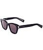 Color:Black - Image 1 - Unisex SL592 47mm Rectangle Sunglasses