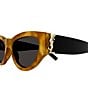 Color:Shiny Brown/Yellow Havana - Image 3 - Women's Monogram 53mm Cat Eye Sunglasses