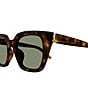 Yves Saint Laurent Women's Monogram Hinge 51mm Havana Cat Eye Sunglasses, Color:Shiny Medium Havana - Image 3