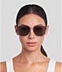 Yves Saint Laurent Women's SL312M Rectangular 58mm Sunglasses - Image 2
