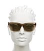 Color:Transparent Brown - Image 2 - Women's SL 276 Mica New Wave 53mm Transparent Cat Eye Sunglasses