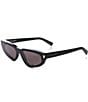 Color:Black - Image 1 - Women's SL 634 Nova New Wave 61mm Cat Eye Sunglasses