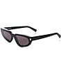 Yves Saint Laurent Women's SL 634 Nova New Wave 61mm Cat Eye Sunglasses, Color:Black - Image 1