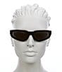 Yves Saint Laurent Women's SL 634 Nova New Wave 61mm Cat Eye Sunglasses, Color:Black - Image 2