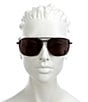 Color:Black - Image 2 - Women's SL309 59mm Navigator Sunglasses