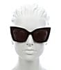 Color:Black - Image 2 - Women's SL552 51mm Cat Eye Sunglasses