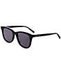 Color:Black - Image 1 - Women's SL587 53mm Square Sunglasses