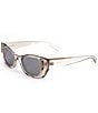 Color:Beige - Image 1 - Women's SL593 52mm Cat Eye Sunglasses