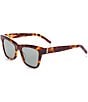 Color:Havana - Image 1 - Women's SL600 52mm Cat Eye Sunglasses