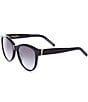 Color:Black - Image 1 - Women's SLM107 55mm Cat Eye Sunglasses