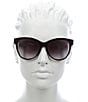Color:Black - Image 2 - Women's SLM107 55mm Cat Eye Sunglasses