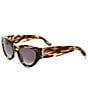 Color:Havana - Image 1 - Women's SLM94 53mm Cat Eye Sunglasses