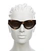 Color:Havana - Image 2 - Women's SLM94 53mm Cat Eye Sunglasses