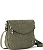 Sakroots Artist Circle Foldover Crossbody Bag, Color:Olive - Image 1