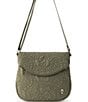 Sakroots Artist Circle Foldover Crossbody Bag, Color:Olive - Image 3