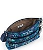 Color:Royal Blue Sea - Image 2 - Basic Zip Top Royal Blue Seascape Crossbody Bag