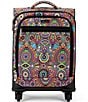 Color:Rainbow Wanderlust - Image 1 - On The Go Carry-on 4-Wheel Spinner Eco Twill Rainbow Print Luggage