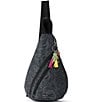 Color:Black Spirit Desert - Image 1 - On The Go Eco Twill Floral Sling Backpack