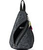 Color:Black Spirit Desert - Image 2 - On The Go Eco Twill Floral Sling Backpack
