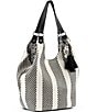 Color:Black and White Soulful Desert - Image 4 - Rom Shopper Tote Bag