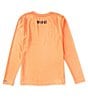 Color:Mock Orange Heather - Image 2 - Big Boys 6-16 Long Sleeve Signature Icons SLX UV Sun Tee