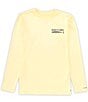 Color:Golden Haze Heather - Image 2 - Big Boys 8-20 Long Sleeve Lure Me In T-Shirt