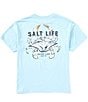 Color:Sky Blue - Image 1 - Big Boys 8-20 Short Sleeve By The Bushel Graphic T-Shirt