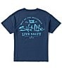 Color:Washed Navy - Image 1 - Big Boys 8-20 Short Sleeve Capture The Flag Graphic T-Shirt