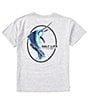 Color:Athletic Heather - Image 1 - Big Boys 8-20 Short Sleeve Catch Release Graphic T-Shirt