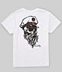 Color:White - Image 1 - Big Boys 8-20 Short Sleeve Crew Neck Graphic Old Sea Captain T-Shirt