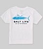 Color:White - Image 1 - Big Boys 8-20 Short Sleeve Deep Ventures T-Shirt