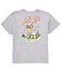 Color:Athletic Heather - Image 1 - Big Boys 8-20 Short Sleeve Gone Fishing T-Shirt