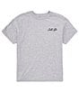Color:Athletic Heather - Image 2 - Big Boys 8-20 Short Sleeve Gone Fishing T-Shirt