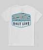 Color:White - Image 1 - Big Boys 8-20 Short Sleeve Hide N Sea Graphic T-Shirt