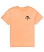 Color:Grapefruit - Image 2 - Big Boys 8-20 Short Sleeve Hooked For Life Swordfish Graphic T-Shirt