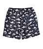 Color:Black - Image 2 - Family Matching Fish N' Bones 18#double; Outseam Volley Short
