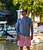 Color:Burnt Coral - Image 3 - Family Matching Fish N' Bones 18#double; Outseam Volley Short