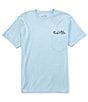 Color:Blue Stone - Image 2 - Hook Line And Sinker Fade Short Sleeve Pocket T-Shirt