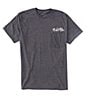 Color:Charcoal Heather - Image 2 - Hook Line And Sinker Fade Short Sleeve Pocket T-Shirt