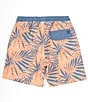Color:Grapefruit - Image 2 - Jungle Vibes Stretch Poplin 18#double; Outseam Volley Board Shorts