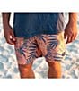 Color:Grapefruit - Image 3 - Jungle Vibes Stretch Poplin 18#double; Outseam Volley Board Shorts