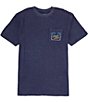 Color:Deep Navy - Image 2 - Palm Cove Short Sleeve T-Shirt