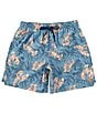 Color:Elemental Blue - Image 1 - Rock Lobster 19#double; Outseam Volley Shorts