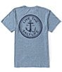 Color:Elemental Blue - Image 1 - Short Sleeve At Anchor Tri-Blend T-Shirt