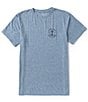 Color:Elemental Blue - Image 2 - Short Sleeve At Anchor Tri-Blend T-Shirt