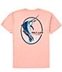 Color:Pink Clay - Image 1 - Short Sleeve Catch & Release Graphic T-Shirt