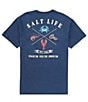 Color:Washed Navy - Image 1 - Short Sleeve Good Eatin' Graphic T-Shirt