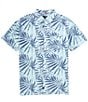 Color:Fresh Mint - Image 1 - Short Sleeve Jungle Vibes Reverse Print Woven Shirt